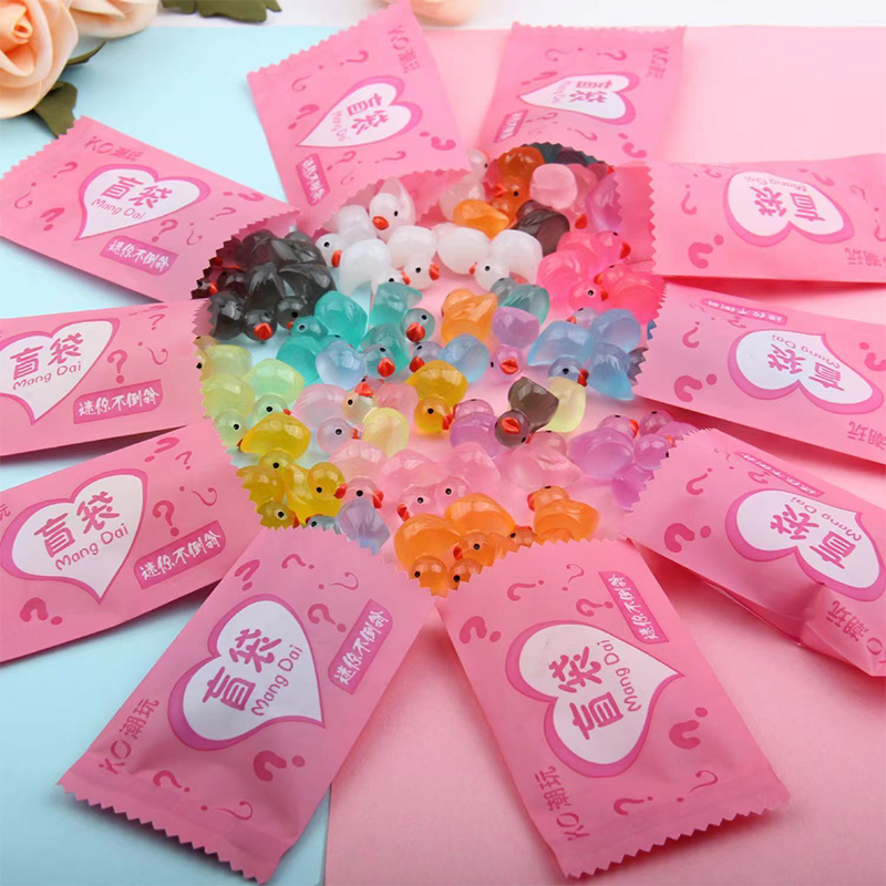 Home Decor Duck - 5pcs Cute Mini Luminous Resin Little
