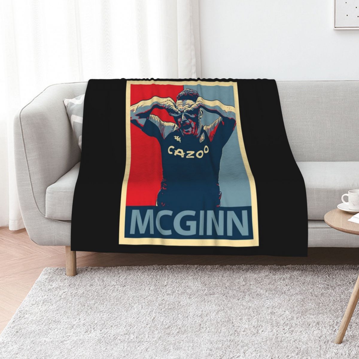Home Decor Png - John McGinn Classic T-Shirt.png Throw Blanket