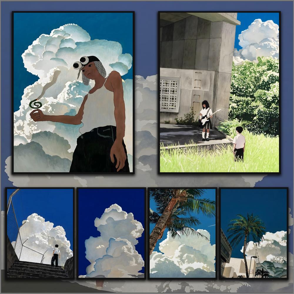 Abstract Oil Painting - Summer Illustrations S-Seong Ryul Blue Sky