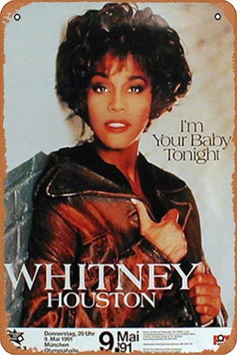 Home Decor Houston - w1,Houston, Whitney concert poster Poster Retro