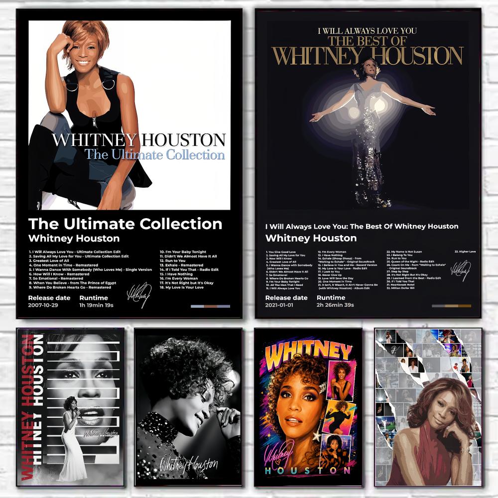 Home Decor Houston - Singer Whitney Houston Poster HD Art