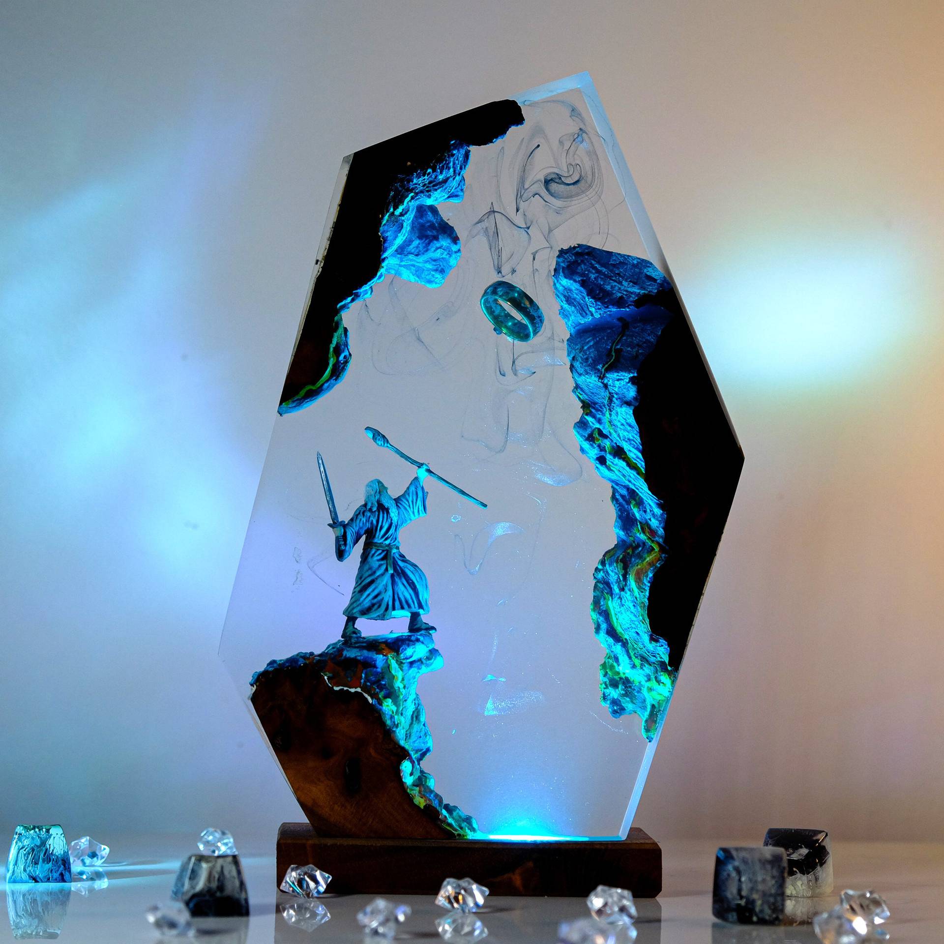 Home Decor Zen - Movie Scence Figure Table Resin Lamp