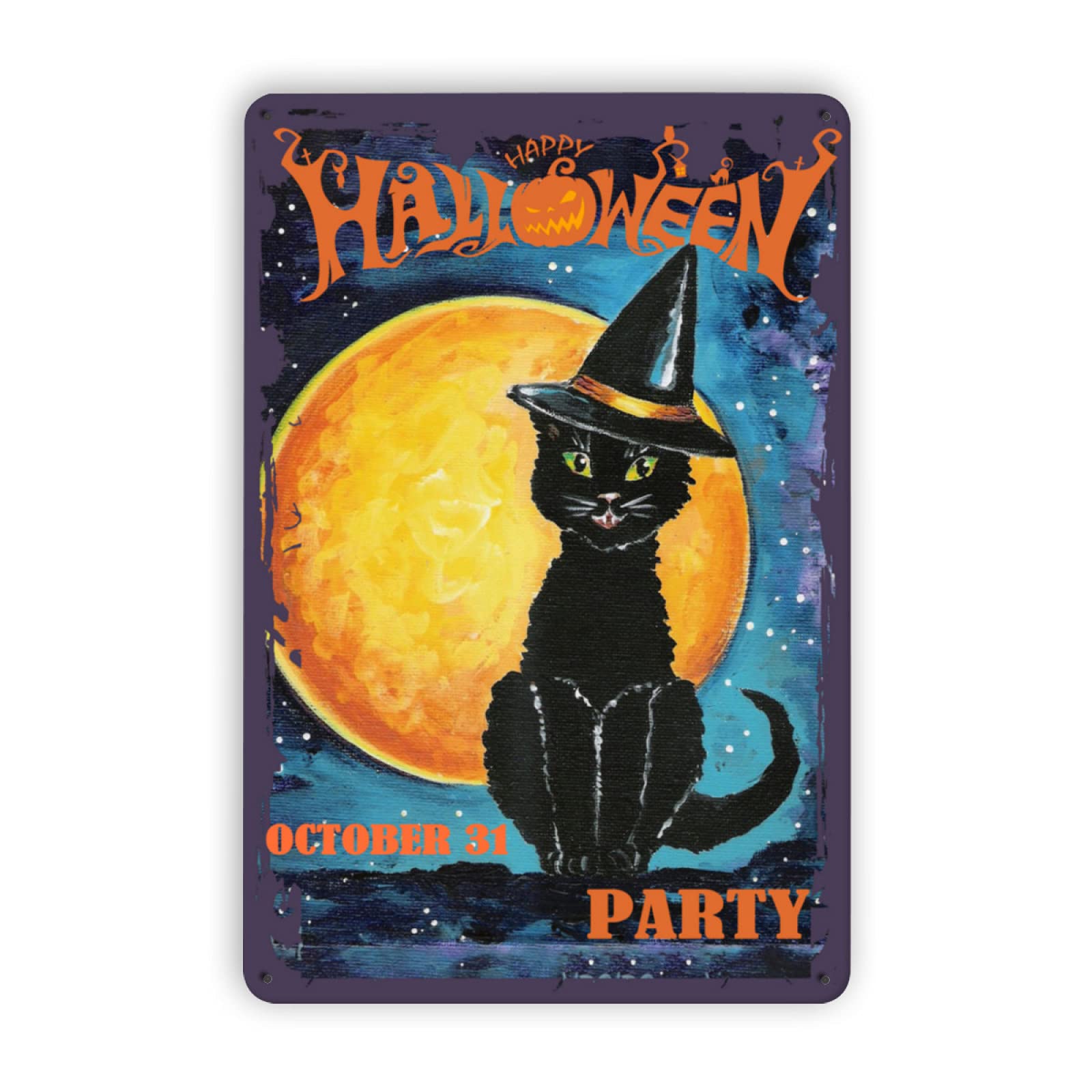 X Home Decor - Halloween Party Vintage Tin Sign Home