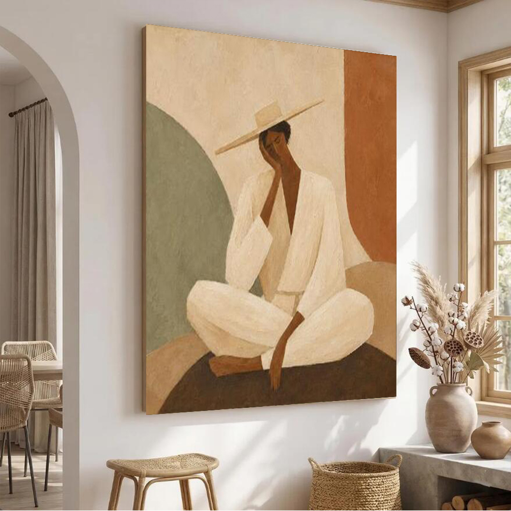 Abstract Oil Painting - Abstract Oil Painting on Canvas -