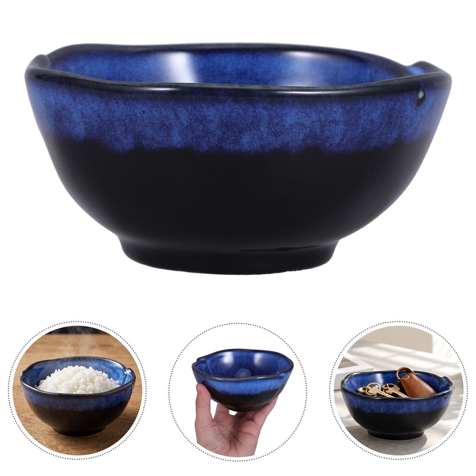 Rustic Blue Ceramic Decorative - огляд і ціна Ceramic Trinket Dish