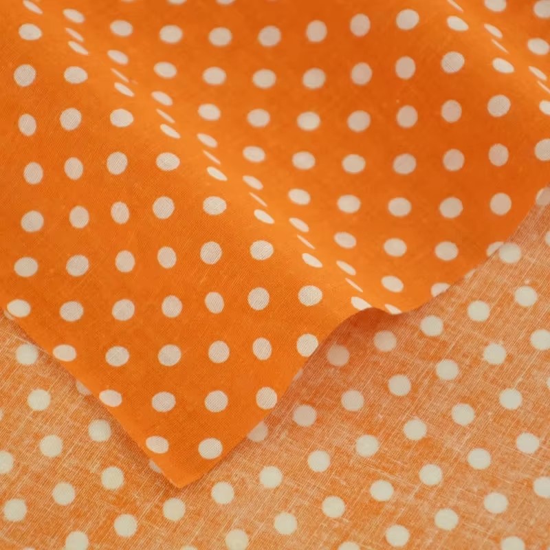 50X150CM White Orange Polka Do - огляд і ціна Home Decor Scrap