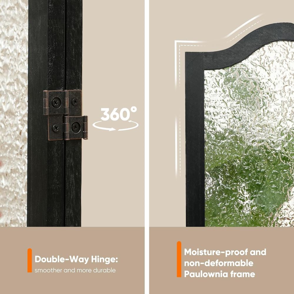 Black 3-Panel Acrylic Room Div - огляд і ціна Room Divider Screen