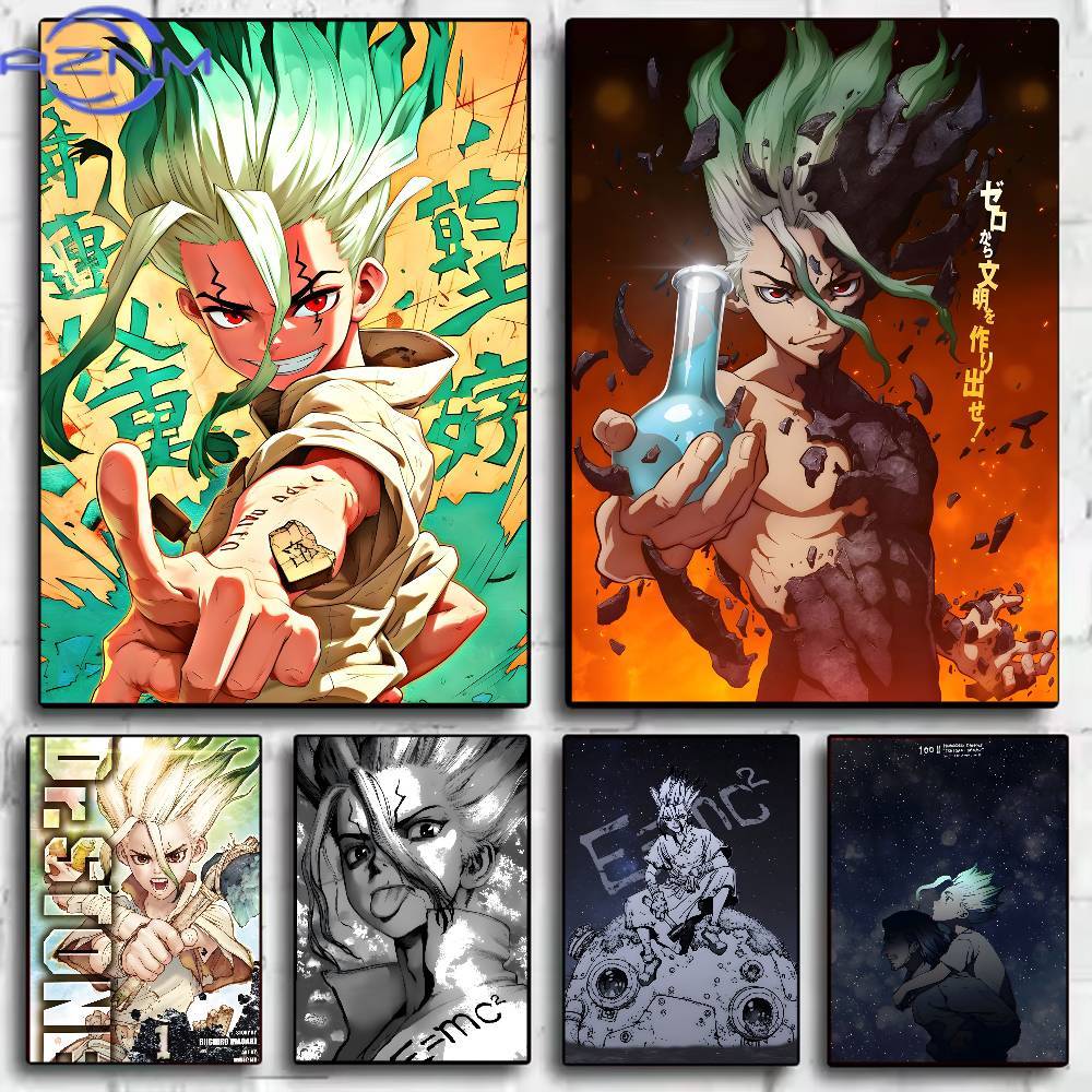 Classic Anime Dr Stone Poster  - огляд і ціна Abstract Oil Painting