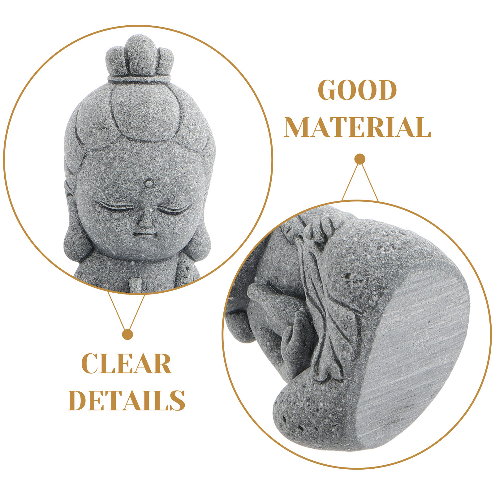 Mini Stone Kwan Yin Buddha Sta - огляд і ціна Home Decor Zen