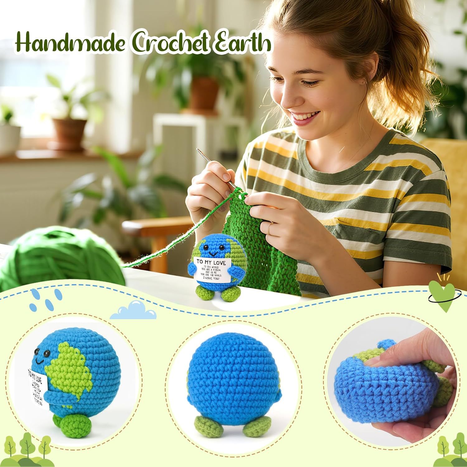 Positive Energy Crochet Earth  - огляд і ціна Home Decor Duck