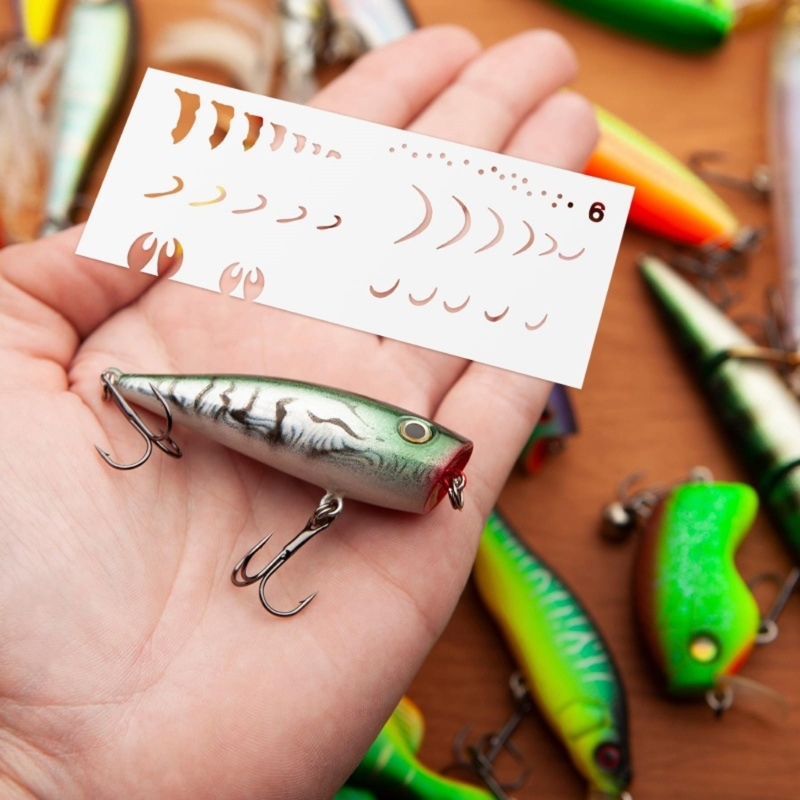  6Pcs Fishing Lure Drawing Tem - огляд і ціна Home Decor Scrap