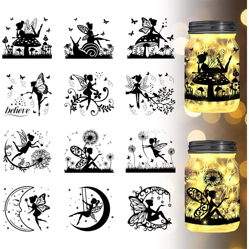 Elf Silhouette Jar Cutouts Pap - огляд і ціна Home Decor Scrap