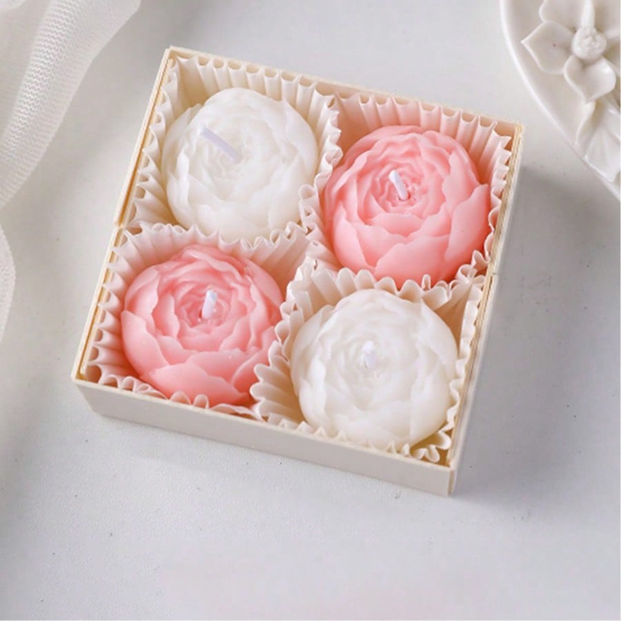 4pcs/Box Rose Scented Soy Wax  - огляд і ціна Home Decor Handmade