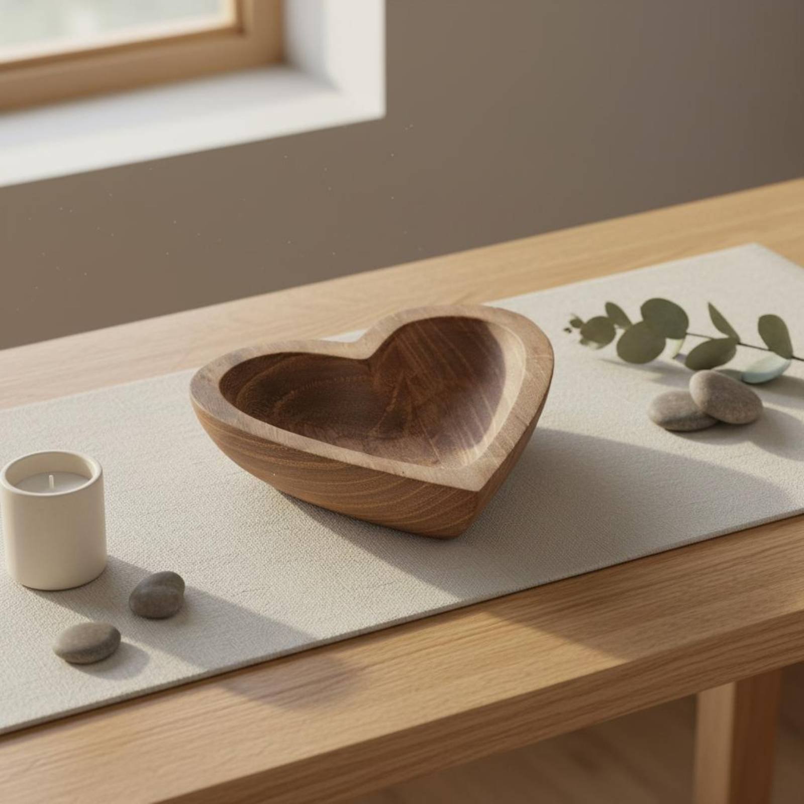 Heart Shaped Wooden Bowl Handm - огляд і ціна Home Decor Handmade