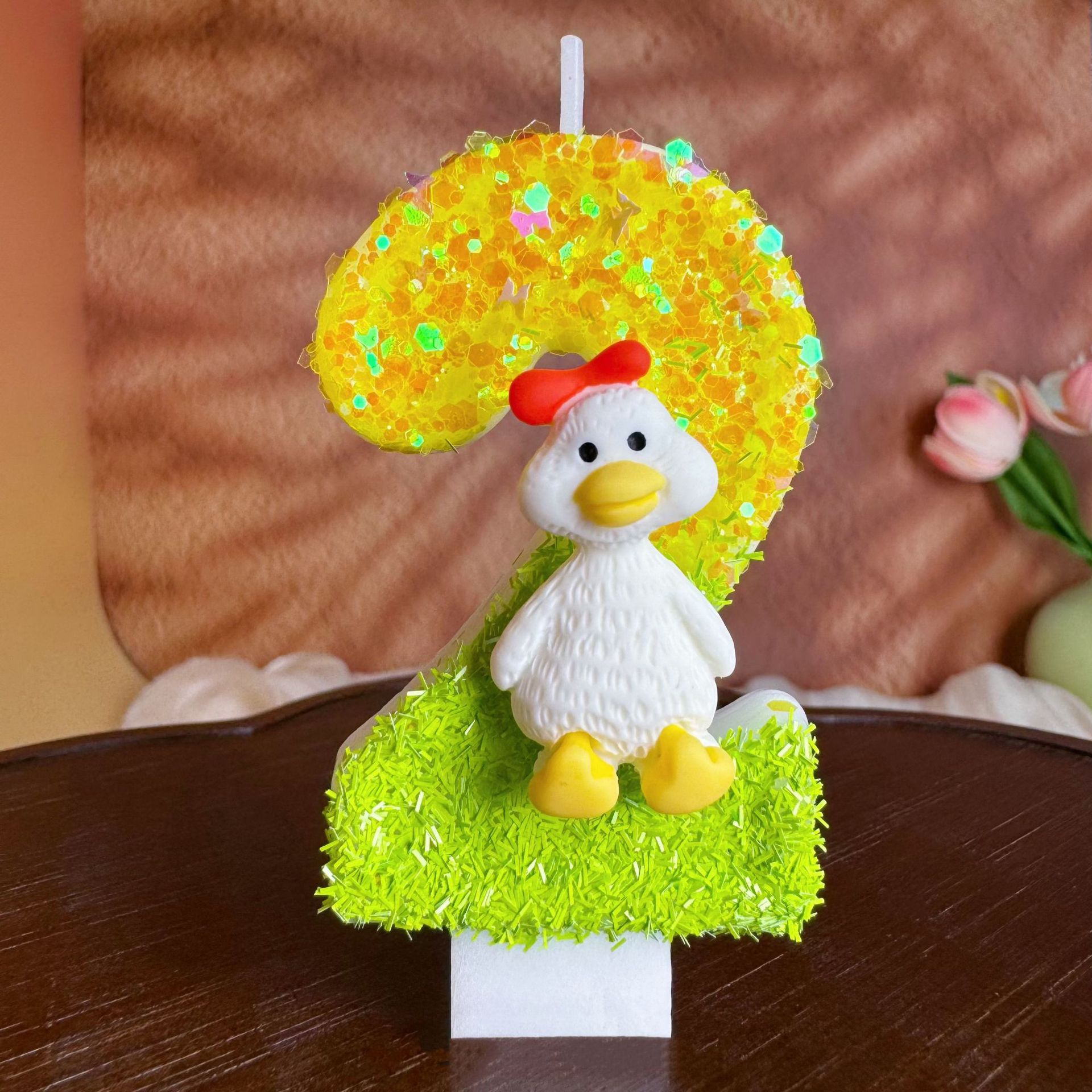 Yellow-green bow tie little wh - огляд і ціна Home Decor Duck