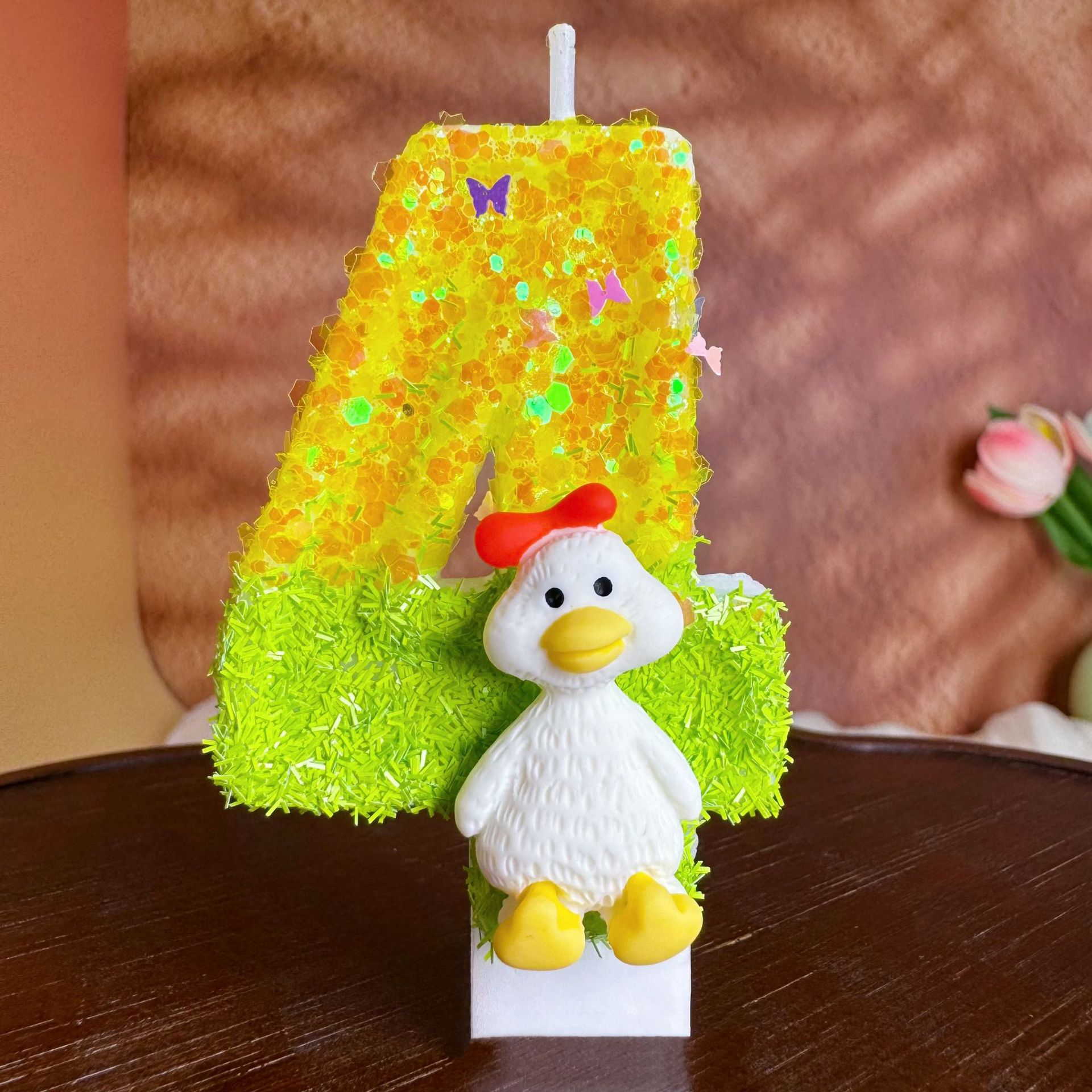 Yellow-green bow tie little wh - огляд і ціна Home Decor Duck
