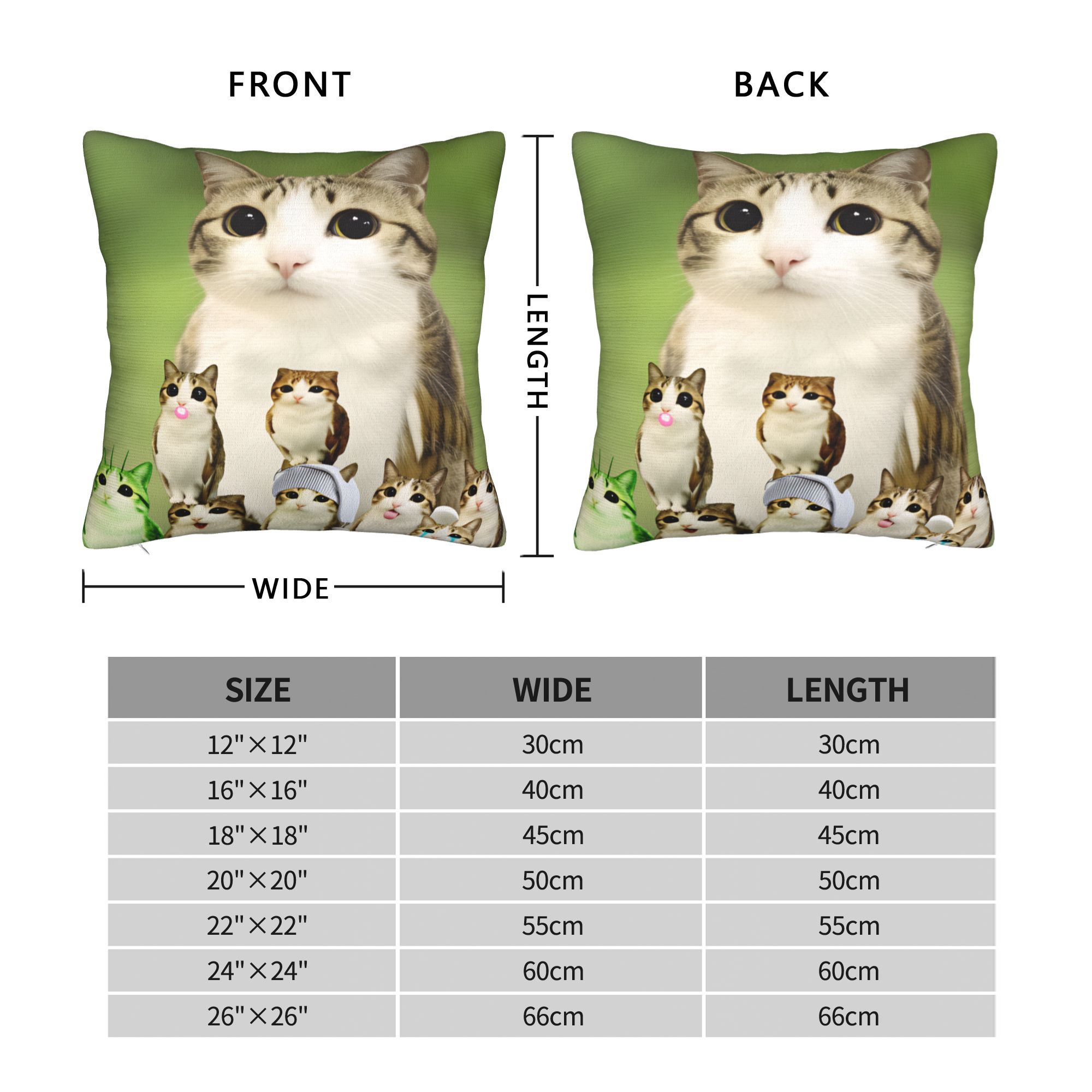 Pillow Cover Funny Meowl Cat F - огляд і ціна Home Decor Png