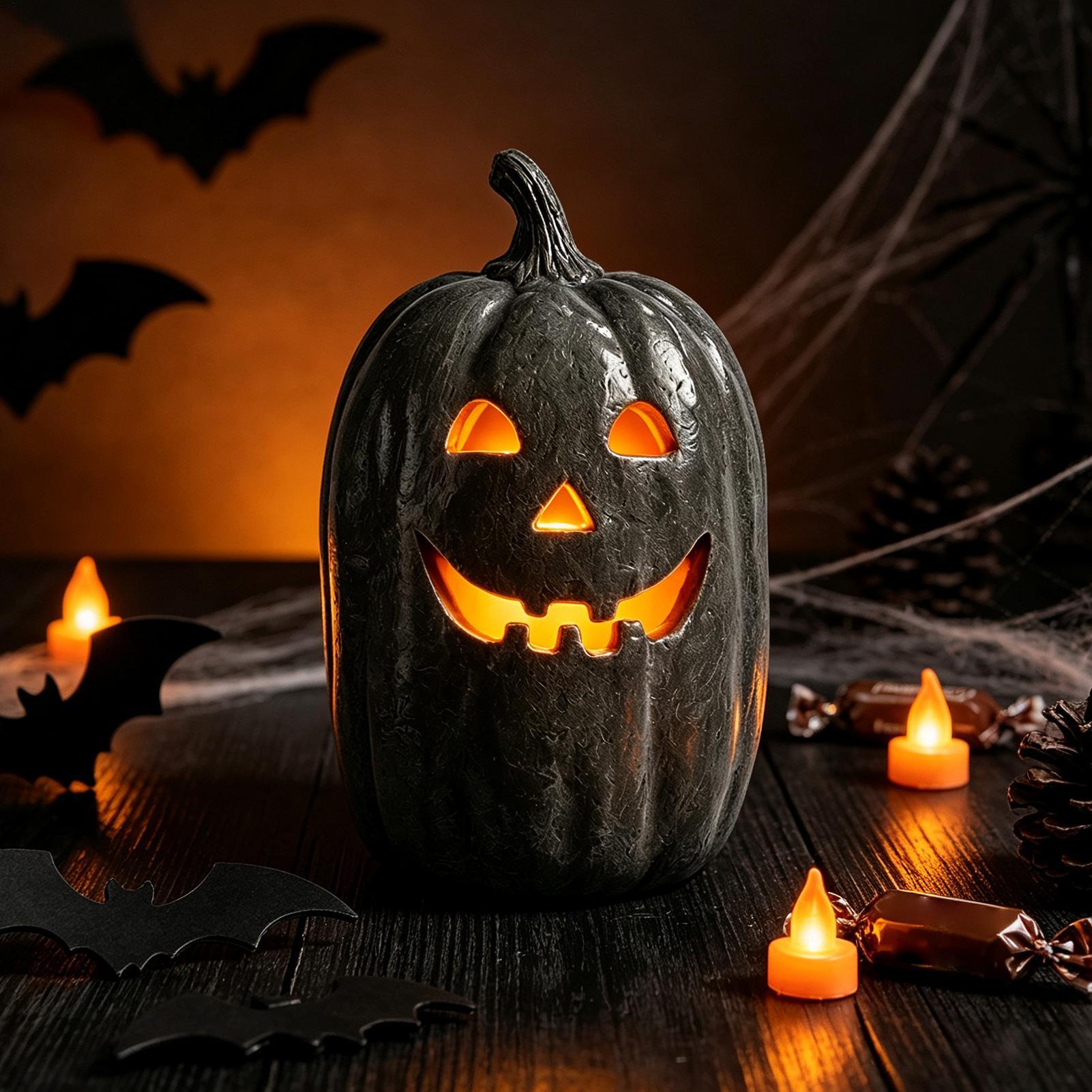 Halloween Pumpkin Decor Resin  - огляд і ціна Home Decor Handmade